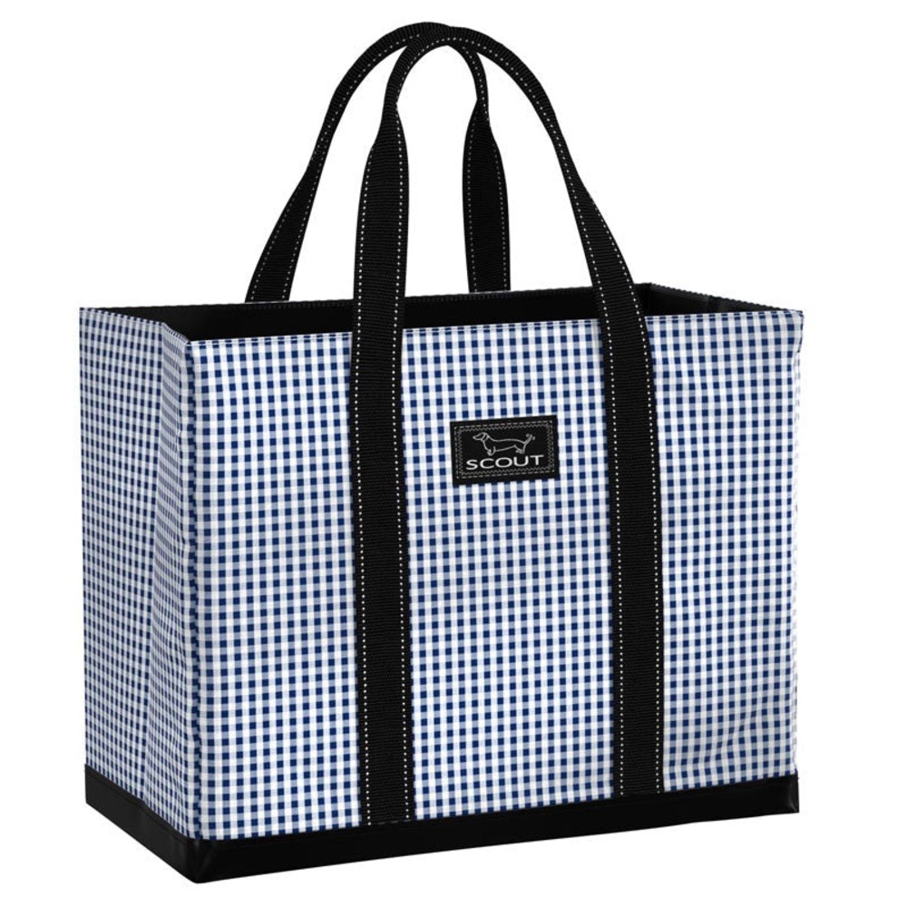 Scout Select Original Deano Tote Bag in Brooklyn Checkham (Blue Checkered)